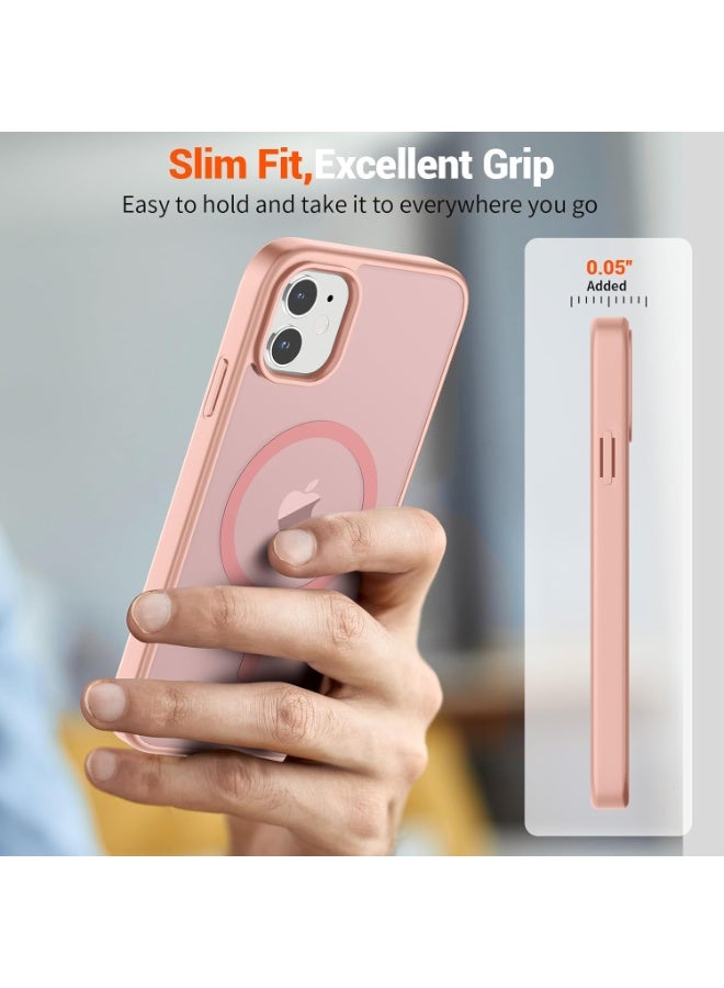 ACLIX Magnetic Case for iPhone 11 [Shockproof & Slim] Matte Hard Back Cover with high-Grade Protection | Pink - Image 4